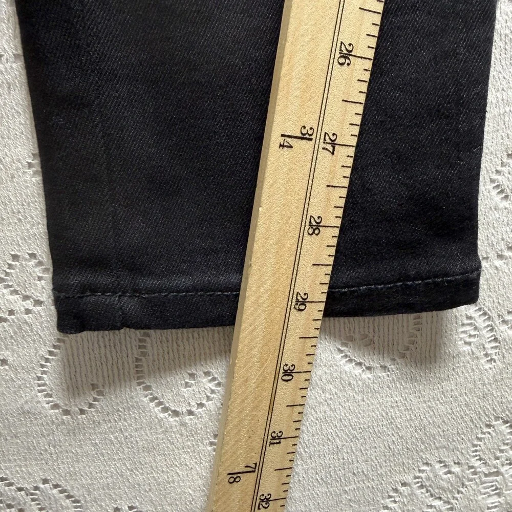Old Navy Rockstar Super Skinny Jeggings Girls 8 Black Mid Rise Adjustable Waist